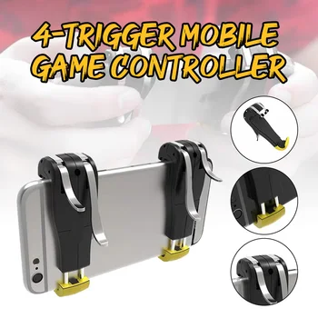 Moible Gamepad Free Fire L1L2+R1R2 Mobile Game Controller for PUGB Triggers, L1R1 Joystick for iOS/Android Phones
Moible Gamepad Free Fire L1L2+R1R2 Mobile Game Controller for PUGB Triggers, L1R1 Joystick for iOS/Android Phones