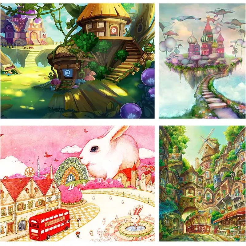 Scape Diamond Painting Cottage Fairy Tale Full Square 5d Diy Diamond Embroidery Rabbit Castle Tree Cross Decor For Home Gift B23
Scape Diamond Painting Cottage Fairy Tale Full Square 5d Diy Diamond Embroidery Rabbit Castle Tree Cross Decor For Home Gift B23