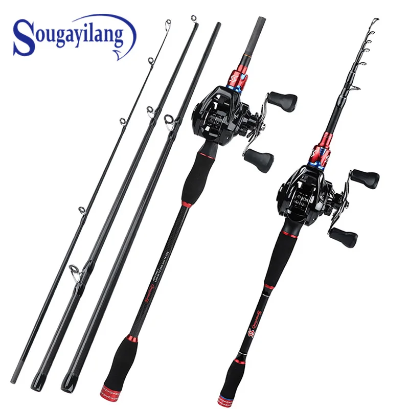 Sougayilang 1.8m 2.1m Fishing Rod and Baitcasting Reel Carbon Lure Rod and Casting Fishing Reel Freshwater Saltwater Sets
Sougayilang 1.8m 2.1m Fishing Rod and Baitcasting Reel Carbon Lure Rod and Casting Fishing Reel Freshwater Saltwater Sets