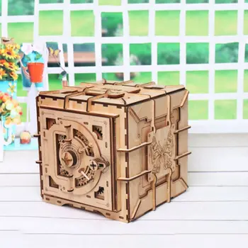 1 Set 3D Puzzles Wooden Password Treasure Box Mechanical Puzzle DIY Assembled Model
1 Set 3D Puzzles Wooden Password Treasure Box Mechanical Puzzle DIY Assembled Model