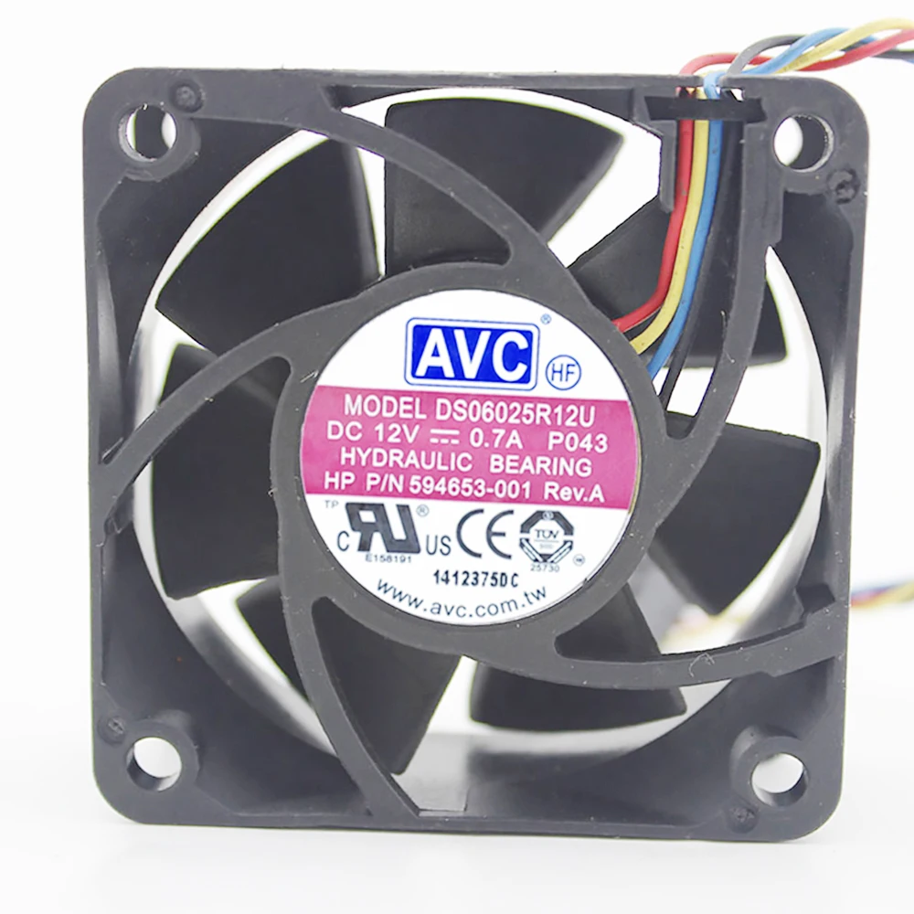 For For AVC DS06025R12U P103 DC 12V 0.26A 4-wire 4-pin connector 60mm 60x60x25mm Server Square Cooling fan
For For AVC DS06025R12U P103 DC 12V 0.26A 4-wire 4-pin connector 60mm 60x60x25mm Server Square Cooling fan