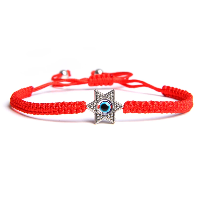 Lucky Red String Turkish Evil eye hexagram Charm Bracelets adjustable Protection Luck Thread Rope Amulet Friendship Jewelry gift
Lucky Red String Turkish Evil eye hexagram Charm Bracelets adjustable Protection Luck Thread Rope Amulet Friendship Jewelry gift