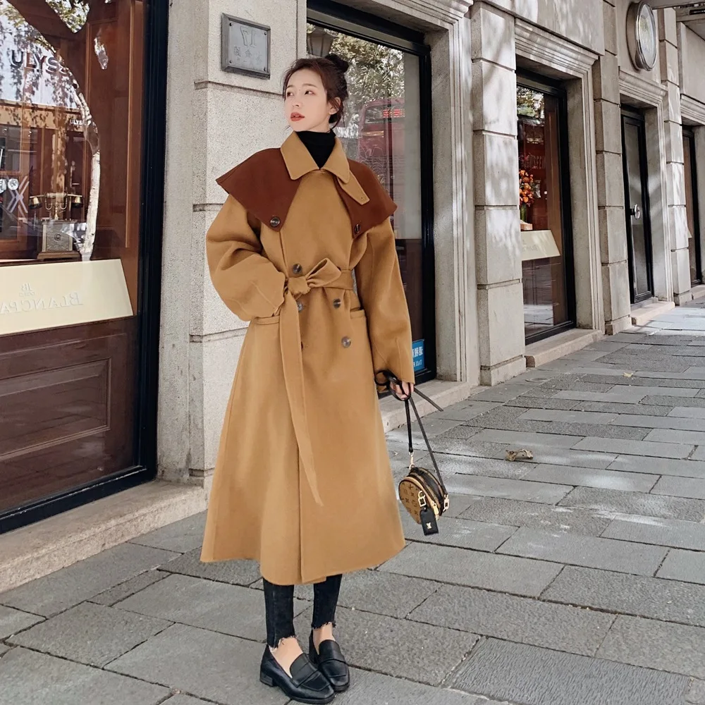 Photo Shoot INS Sense of Design Long Woolen Jacket 2019 Winter New Style WOMEN'S Dress Retro British Style Woolen Overcoat
Photo Shoot INS Sense of Design Long Woolen Jacket 2019 Winter New Style WOMEN'S Dress Retro British Style Woolen Overcoat