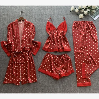 Stain Pajamas Home Clothes Pyjamas Women Pjs Pajama Silk Sleepwear Pajama Pijama Mujer Loungewear Women Pj Sets Printing Pajamas
Stain Pajamas Home Clothes Pyjamas Women Pjs Pajama Silk Sleepwear Pajama Pijama Mujer Loungewear Women Pj Sets Printing Pajamas