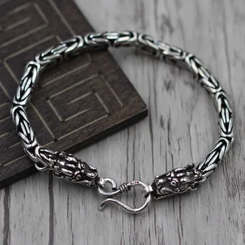 Thai Silver Unique Personality Leading Bracelet 925 Sterling Silver Create Domineering men's Bracelet
Thai Silver Unique Personality Leading Bracelet 925 Sterling Silver Create Domineering men's Bracelet