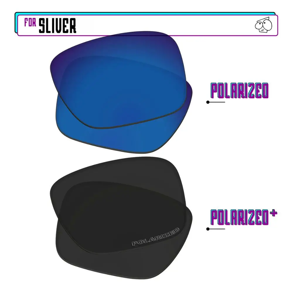 EZReplace Polarized Replacement Lenses for - Oakley Sliver Sunglasses - BlackPPlus-SapphireP
EZReplace Polarized Replacement Lenses for - Oakley Sliver Sunglasses - BlackPPlus-SapphireP