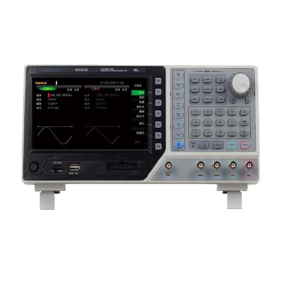Hantek HDG2082B 2CH 80MHz 250MSa/s DDS Function Signal Arbitrary Waveform Generator 64M Memory Depth USB 7" TFT LCD 800x480
Hantek HDG2082B 2CH 80MHz 250MSa/s DDS Function Signal Arbitrary Waveform Generator 64M Memory Depth USB 7" TFT LCD 800x480
