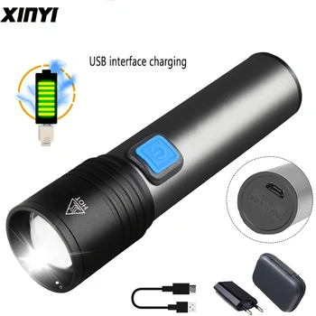 Built-in Battery LED Flashlight USB Rechargeabl Portable Zoom Flashlight Torch T6 LED Torch Waterproof Flashlight For camping
Built-in Battery LED Flashlight USB Rechargeabl Portable Zoom Flashlight Torch T6 LED Torch Waterproof Flashlight For camping