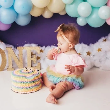 Hot Style Baby Girls Pink Cotton Cute Bow Back Hollow Romper+Rainbow Mesh Shorts Dress 0-24M Party Wear Brithday Photography Set 
Hot Style Baby Girls Pink Cotton Cute Bow Back Hollow Romper+Rainbow Mesh Shorts Dress 0-24M Party Wear Brithday Photography Set