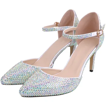 Gladiator Sandals Thin High heel Shoes Fall Best Street Look Pointed Toe Sequined Cloth 8CM Buckle Strap Rhinestones women shoes
Gladiator Sandals Thin High heel Shoes Fall Best Street Look Pointed Toe Sequined Cloth 8CM Buckle Strap Rhinestones women shoes