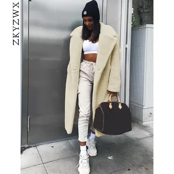 ZKYZWX Long Teddy Coat Women Winter Wear Loose Oversize Fleece Thick Warm Outwear Faux Fur Jackets Plush Teddy Bear Overcoat
ZKYZWX Long Teddy Coat Women Winter Wear Loose Oversize Fleece Thick Warm Outwear Faux Fur Jackets Plush Teddy Bear Overcoat