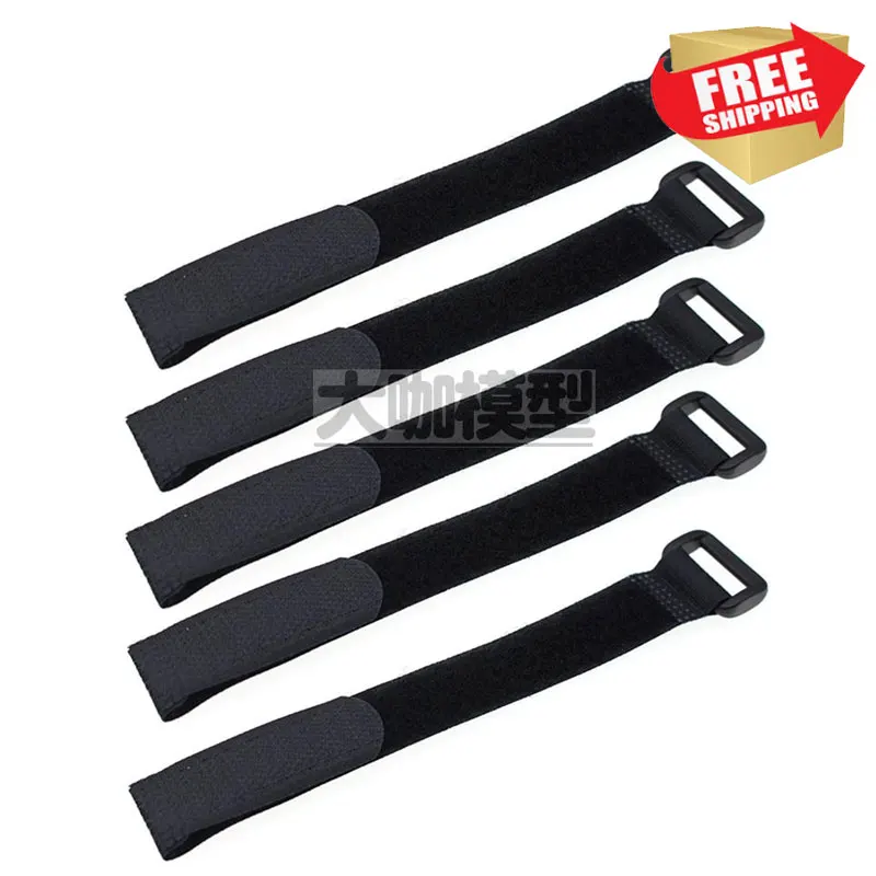 RC Parts Reverse buckle velcro lithium battery straps fixed cable ties 2*20cm 2*30cm option parts
