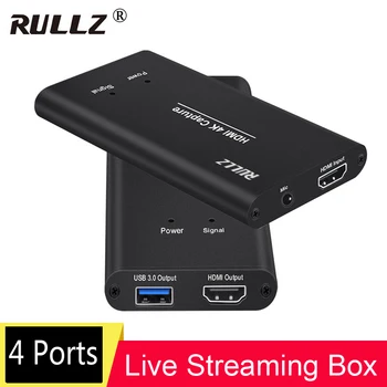 4K 1080P 60Hz HDMI to USB 3.0 Video Capture Card Recording Box Mic in Phone Game for Facebook Youtube Live Streaming PC OBS Vmix
4K 1080P 60Hz HDMI to USB 3.0 Video Capture Card Recording Box Mic in Phone Game for Facebook Youtube Live Streaming PC OBS Vmix