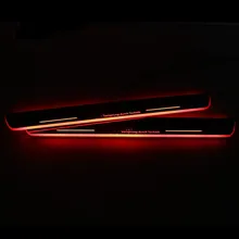 Custom Car Logo For Hyundai Sonata 2015 - 2017 2018 Moving LED Welcome Pedal Car Scuff Plate Pedal Door Sill Pathway Light