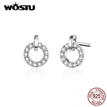 WOSTU 925 Sterling Silver Exquisite Circle Round Stud Earrings For Women Stylish Zircon Small Earrings Trendy Jewelry BKE767
WOSTU 925 Sterling Silver Exquisite Circle Round Stud Earrings For Women Stylish Zircon Small Earrings Trendy Jewelry BKE767