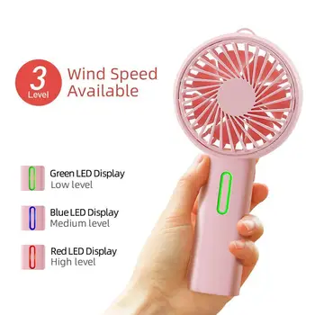 Mini Handheld Fan Personal Portable Fan 3 Speed Adjustable Battery Lanyard Angle Removable Recharging Base USB R5M7
Mini Handheld Fan Personal Portable Fan 3 Speed Adjustable Battery Lanyard Angle Removable Recharging Base USB R5M7