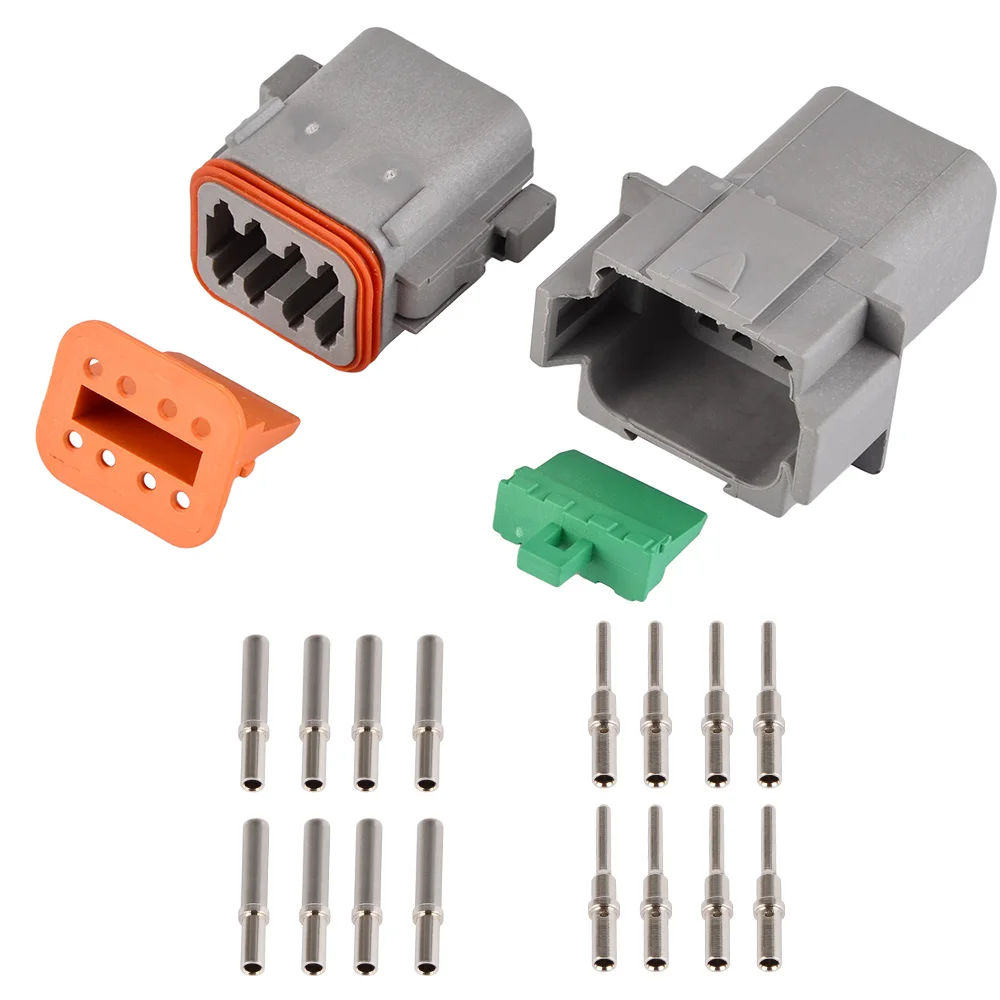 H2CNC 1 Set of 8 pin connector kit with nickel contacts Fit For Deutsch Connectors
H2CNC 1 Set of 8 pin connector kit with nickel contacts Fit For Deutsch Connectors