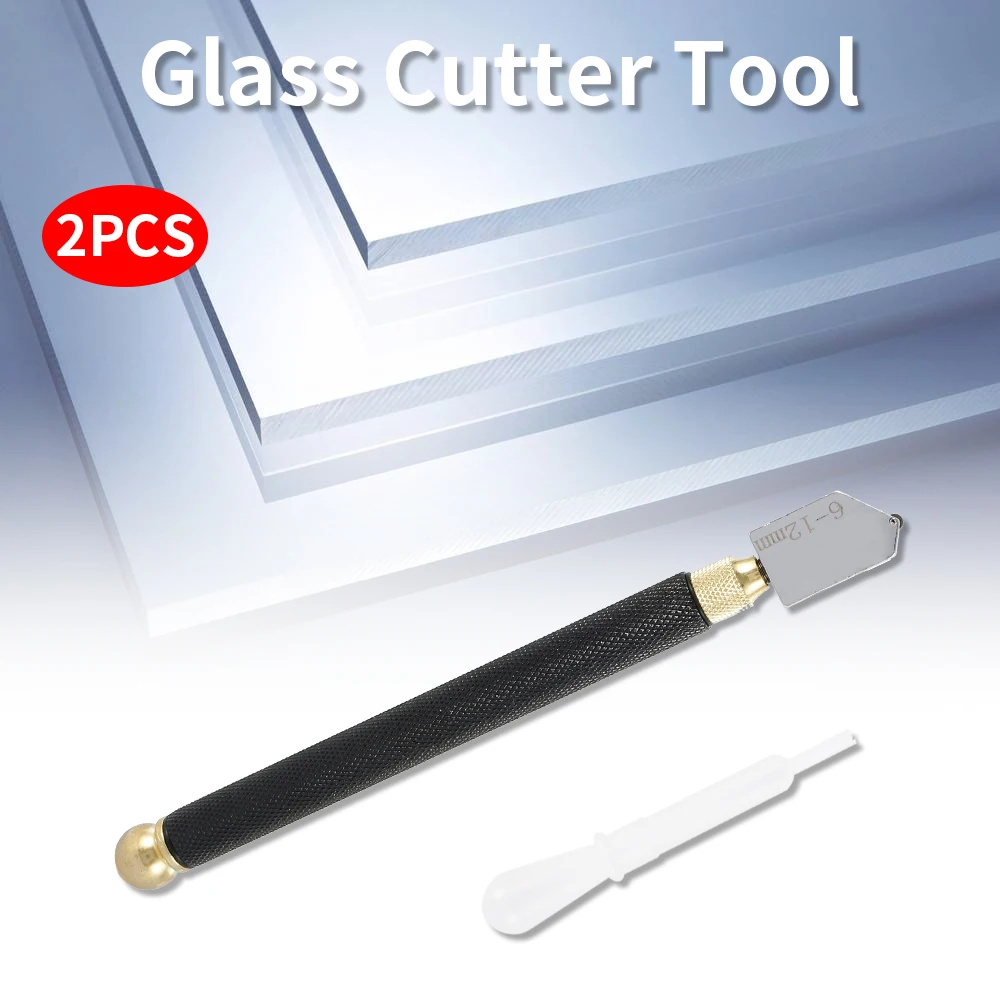 1Set High Quality Diamond Glass Cutter Alloy Cutter Tool Oil Feed Glass Cutter Antislip Metal Handle 173mm For Glass Mirror Tile
1Set High Quality Diamond Glass Cutter Alloy Cutter Tool Oil Feed Glass Cutter Antislip Metal Handle 173mm For Glass Mirror Tile