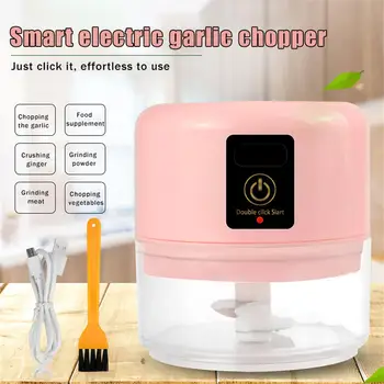 Smart Electric Garlic Food Vegetable Chopper Blender Powerful Meat Processor With USB Charging Cable For Salad Pesto Coleslaw
Smart Electric Garlic Food Vegetable Chopper Blender Powerful Meat Processor With USB Charging Cable For Salad Pesto Coleslaw