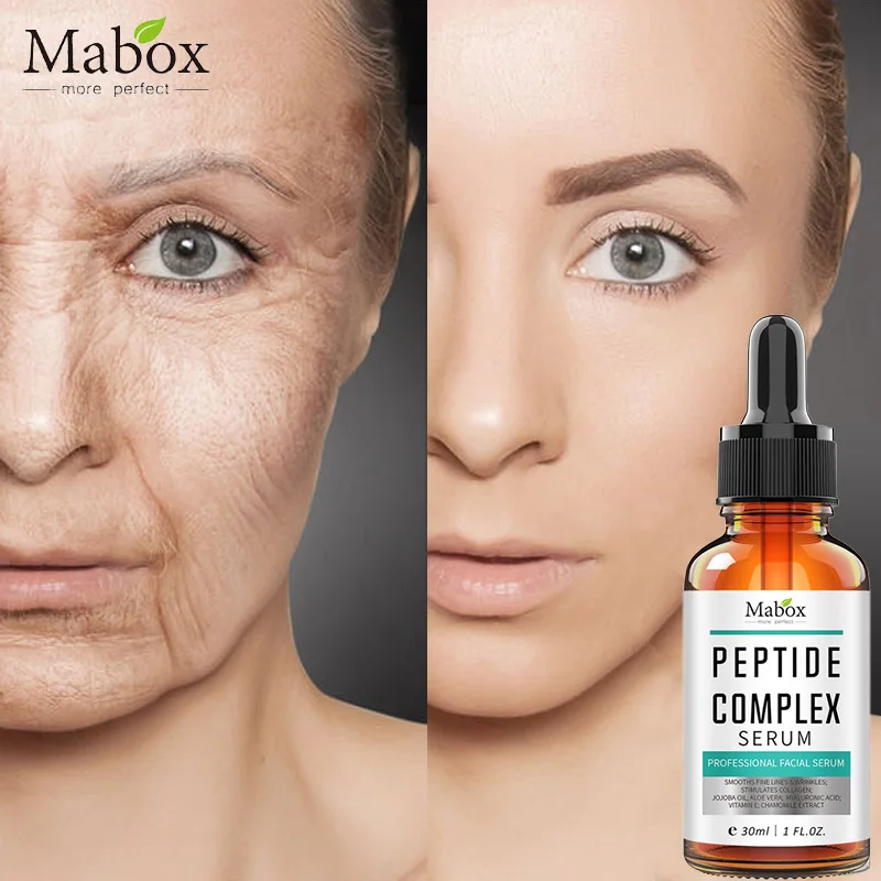 Mabox Polypeptide Complex Peptide Facial Essence Anti-Aging Anti-Wrinkle Sensitive Repair Skin Barrier Whitening Skin Care 30ML
Mabox Polypeptide Complex Peptide Facial Essence Anti-Aging Anti-Wrinkle Sensitive Repair Skin Barrier Whitening Skin Care 30ML