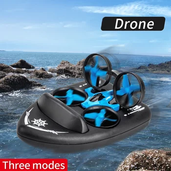 Mini Drone Vehicle Hovercraft Boat 3 in 1 RC Quadcopter 2.4G 360 Degree Flips Roll Stunt for Kids Beginners Children Toys Gift
Mini Drone Vehicle Hovercraft Boat 3 in 1 RC Quadcopter 2.4G 360 Degree Flips Roll Stunt for Kids Beginners Children Toys Gift