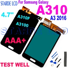 Ensemble écran tactile LCD, AAA +, luminosité réglable, pour Samsung Galaxy A3 2016 A310 A310F A3100=