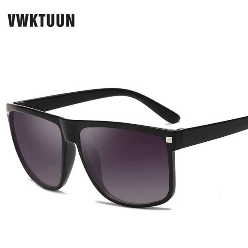 Фото Квадратные женские солнцезащитные очки VWKTUUN винтажные солнечные - купить