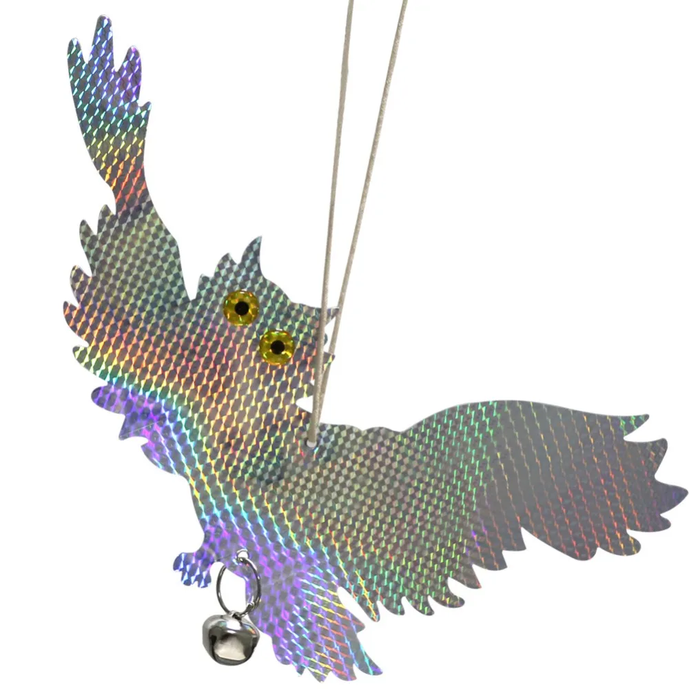 Garden Laser Reflective Fake Owl Supplies Hanging Reflective Owl Scarecrow Scares Bird Pigeons Woodpecker Repellent Birds
Garden Laser Reflective Fake Owl Supplies Hanging Reflective Owl Scarecrow Scares Bird Pigeons Woodpecker Repellent Birds