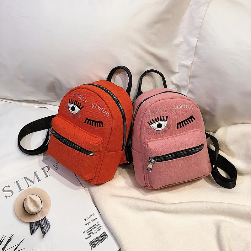 Fun Eyes Canvas Mini Cute School Bag for Girl Small Youth Backpack for Teenager Kids Women
Fun Eyes Canvas Mini Cute School Bag for Girl Small Youth Backpack for Teenager Kids Women