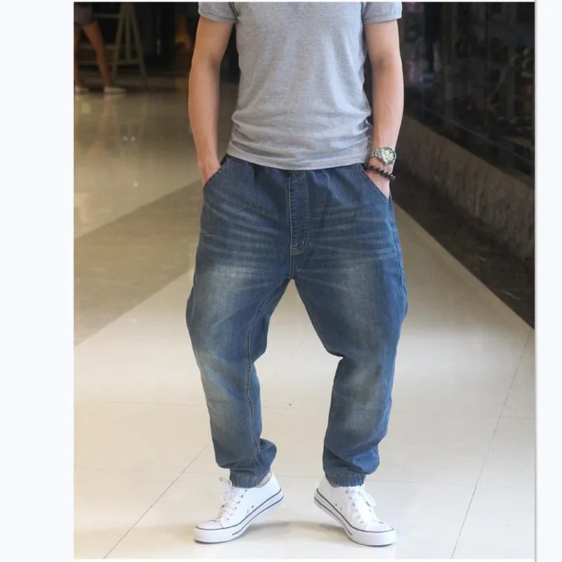 Fashion Harem Jeans Baggy Men's Tide Hip Hop Bunched Feet Denim Pants Loose Streetwear Trousers Elastic Waist Men Clothing
Fashion Harem Jeans Baggy Men's Tide Hip Hop Bunched Feet Denim Pants Loose Streetwear Trousers Elastic Waist Men Clothing