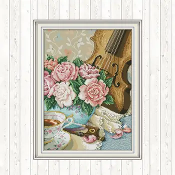 Violin DIY Handmade Needlework 11CT 14CT Cotton Thread Painting Cross Stitch Kits Embroidery DMC Floss Crafts Wall Home Decor
Violin DIY Handmade Needlework 11CT 14CT Cotton Thread Painting Cross Stitch Kits Embroidery DMC Floss Crafts Wall Home Decor