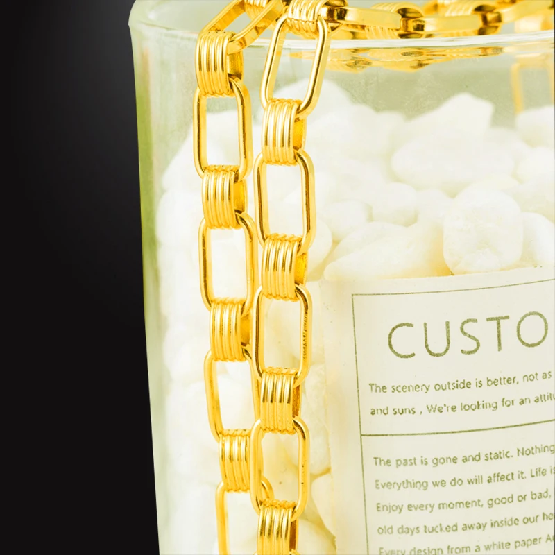 Indian Chain Necklace Big Gold Necklace for Women African Square Hip Hop Necklace Men Choker for Wedding Jewelry
Indian Chain Necklace Big Gold Necklace for Women African Square Hip Hop Necklace Men Choker for Wedding Jewelry