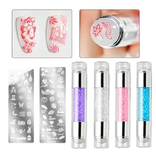 3pcs Nail Stamper Scraper Set Double Silicone White Clear Jelly Stamp Rhinestone Pen Shape for Manicure Nail Art Template
3pcs Nail Stamper Scraper Set Double Silicone White Clear Jelly Stamp Rhinestone Pen Shape for Manicure Nail Art Template
