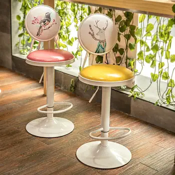 Bar stool home bar chair American wrought iron high stool retro bar stool lift chair restaurant cafe chair
Bar stool home bar chair American wrought iron high stool retro bar stool lift chair restaurant cafe chair