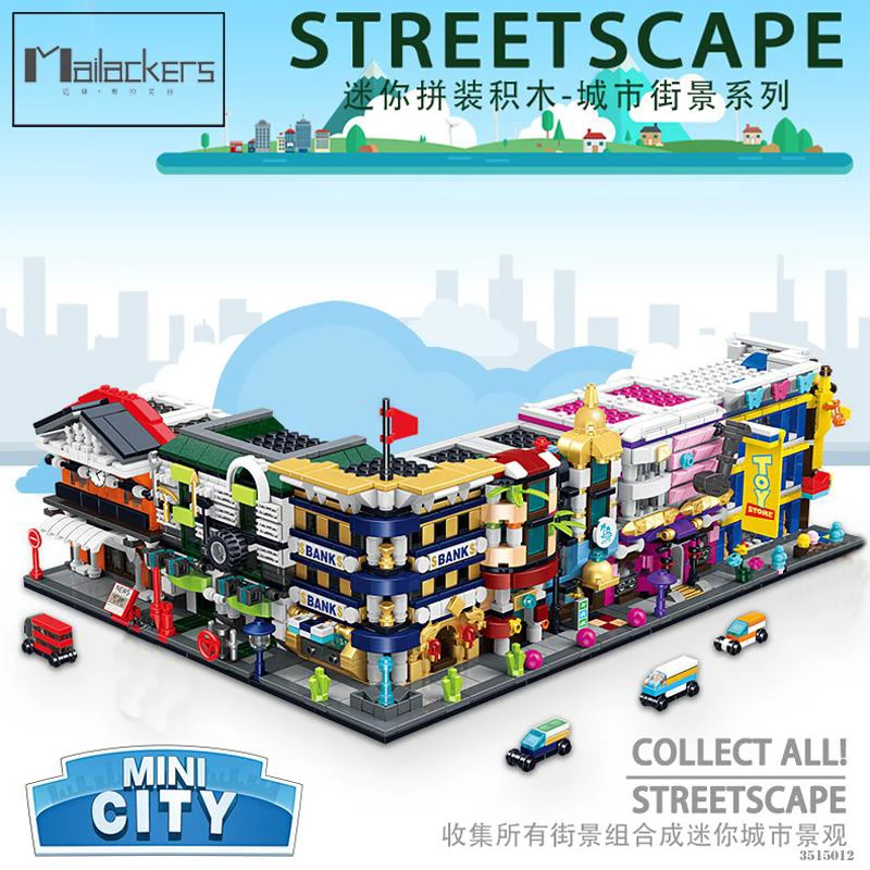 Mailackers City Creator Street View Series Toy Brock Model Set Building Blocks Educational Kids Toys For Children Mini City Gift
Mailackers City Creator Street View Series Toy Brock Model Set Building Blocks Educational Kids Toys For Children Mini City Gift