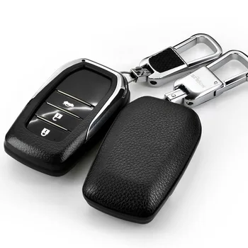 Genuine Leather Car Key Cover Case with Keychain Remote Key Protection Shell For Toyota Highlander Prado Rav4 Camry Crown
Genuine Leather Car Key Cover Case with Keychain Remote Key Protection Shell For Toyota Highlander Prado Rav4 Camry Crown