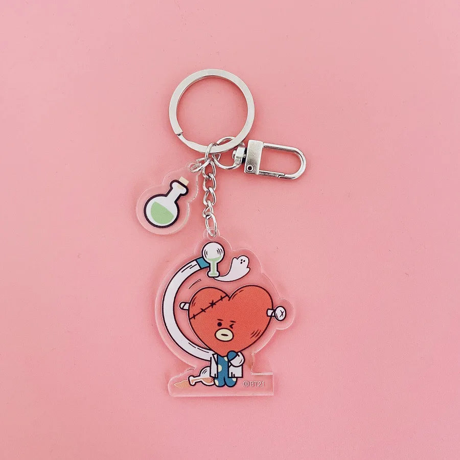 keychain bt-21 acrylic keychain keyring pendant toy gift