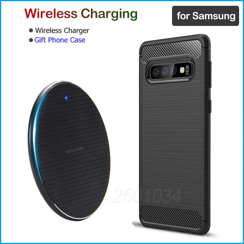 Qi быстрая Беспроводная зарядка для Samsung Galaxy S8 S9 S10 S20 Plus Ultra S10e + 10W Беспроводное