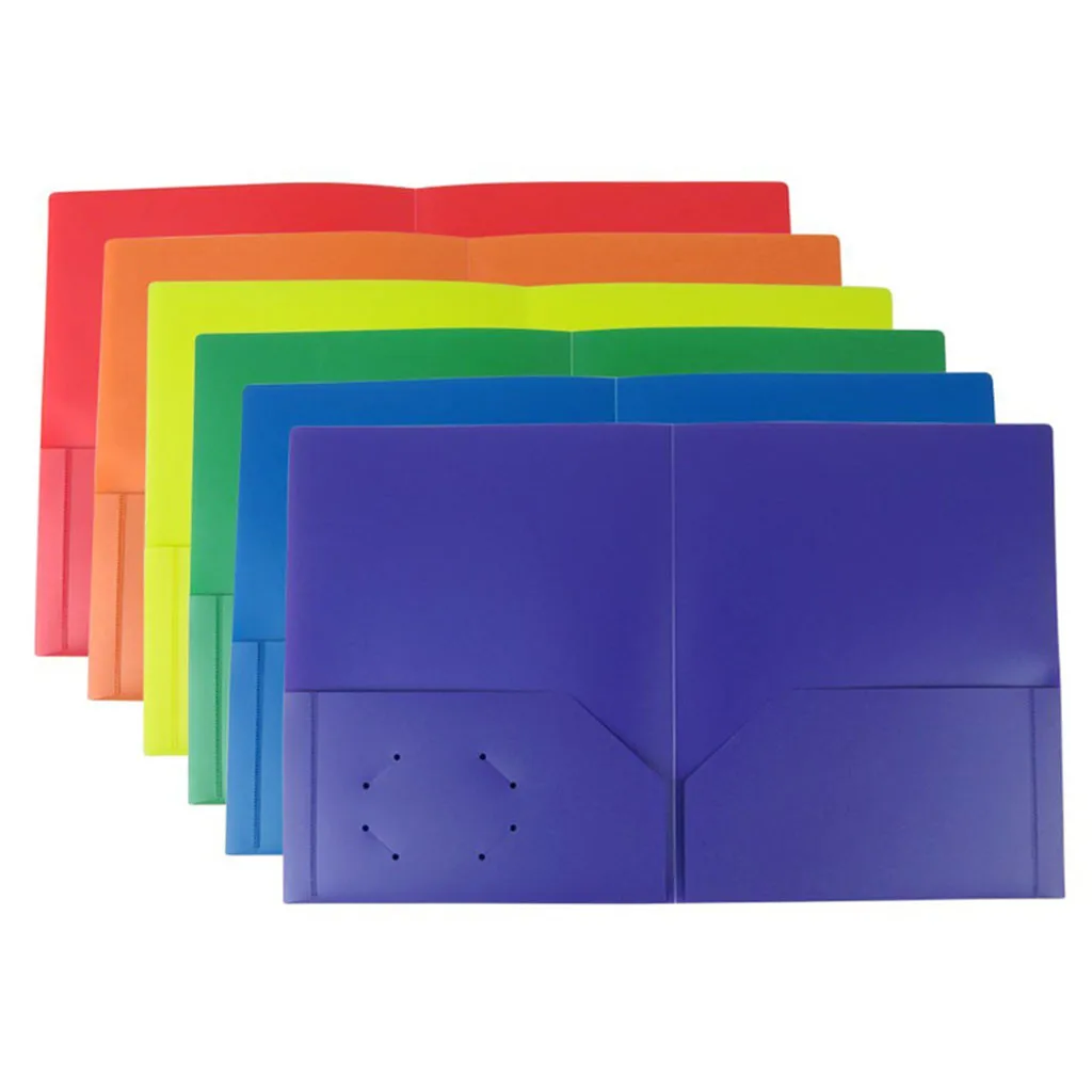 Office Portable 2 Pocket 3-hole Punched Portfolio Folder Lot Of 6 Colors Family Decorating Christmas New Year Decoracion #GM
Office Portable 2 Pocket 3-hole Punched Portfolio Folder Lot Of 6 Colors Family Decorating Christmas New Year Decoracion #GM
