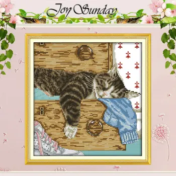 Lovely Lazy Cat Patterns Counted Cross Stitch DIY 11CT 14CT Cross Stitch Sets Animals Cross-stitch Kits Embroidery Needlework
Lovely Lazy Cat Patterns Counted Cross Stitch DIY 11CT 14CT Cross Stitch Sets Animals Cross-stitch Kits Embroidery Needlework