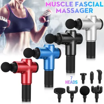 Massage gun Electric Massager Machine 7heads High speed 5Gears High power vibration fitness Decompose lactic Relief pain body
Massage gun Electric Massager Machine 7heads High speed 5Gears High power vibration fitness Decompose lactic Relief pain body