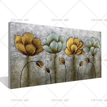 Large Size hand painted gold abstract modern Flower painting landscape painting on canvas wall art metope living room decoration
Large Size hand painted gold abstract modern Flower painting landscape painting on canvas wall art metope living room decoration