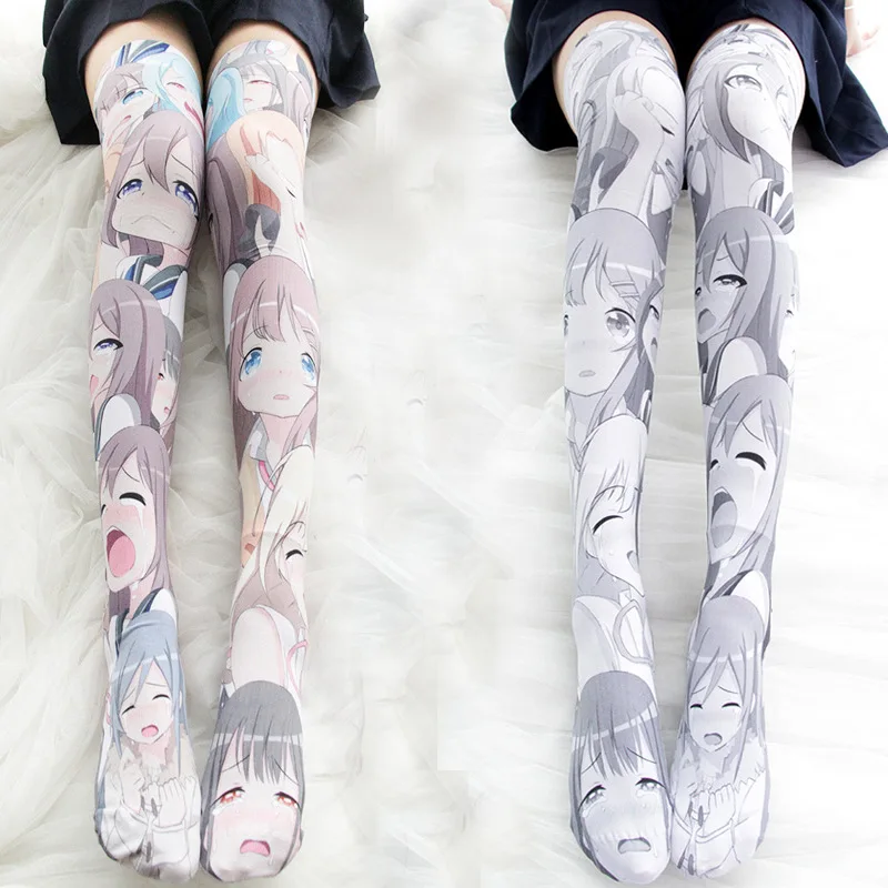 Ram&Rem Crying Face Printing Over-knee Stockings Velvet Women Girls Stockings Easy Match Japanese Anime
Ram&Rem Crying Face Printing Over-knee Stockings Velvet Women Girls Stockings Easy Match Japanese Anime