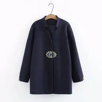 Xl-4Xl Plus Size Casual Jackets Women Covered Button Coats Autumn Winter Embroidery Thin Blends
Xl-4Xl Plus Size Casual Jackets Women Covered Button Coats Autumn Winter Embroidery Thin Blends