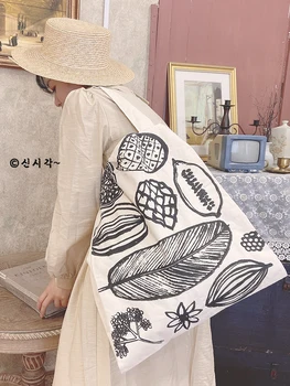 Chic Three-Grid Large-Capacity Leaf One Shoulder Canvas Bag Female Student Bag Eco-friendly Bag Simple All-match Bag
Chic Three-Grid Large-Capacity Leaf One Shoulder Canvas Bag Female Student Bag Eco-friendly Bag Simple All-match Bag