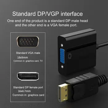 DisplayPort Display Port DP to VGA Adapter Cable Male to Female Converter for PC Computer Laptop HDTV Monitor Projector 2020 New
DisplayPort Display Port DP to VGA Adapter Cable Male to Female Converter for PC Computer Laptop HDTV Monitor Projector 2020 New
