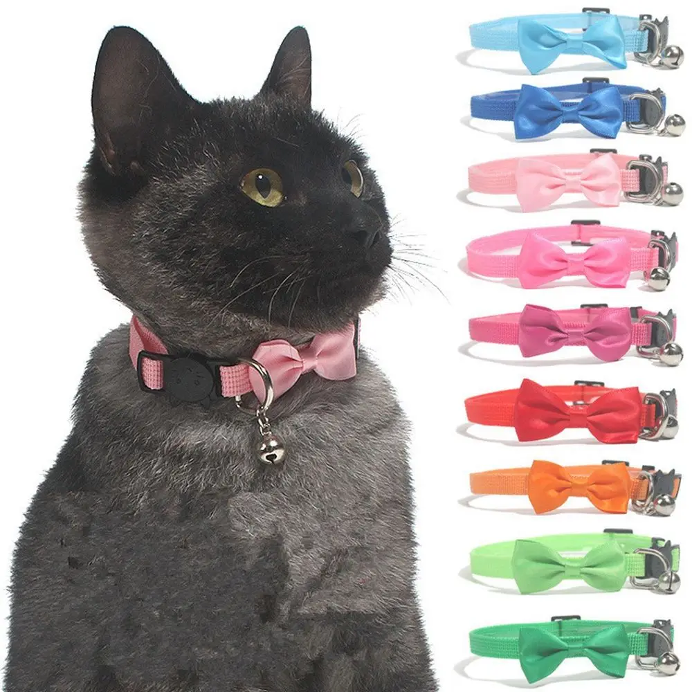 Cute Adjustable with Bell Small Dogs Bowknot Pet Products Kitten Collars Dog Necktie Cat Collar
Cute Adjustable with Bell Small Dogs Bowknot Pet Products Kitten Collars Dog Necktie Cat Collar