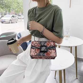 Women's Bag Snake Print Shoulder Bag Vintage Crossbody Women's Shoulder Bag Luxury Leather Messenger Bag Sac A Main
Women's Bag Snake Print Shoulder Bag Vintage Crossbody Women's Shoulder Bag Luxury Leather Messenger Bag Sac A Main