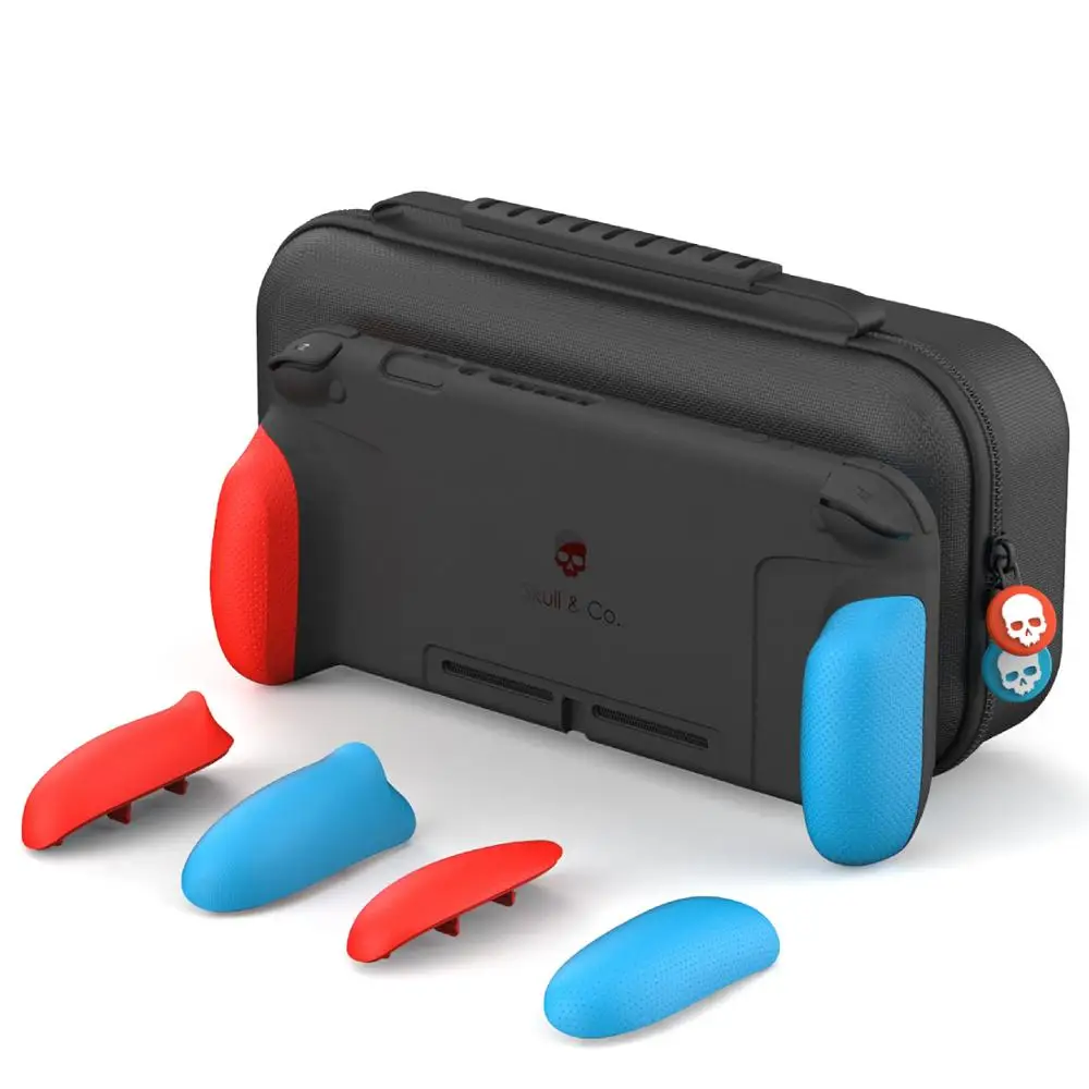 Skull & Co. Nintendo Switch Case Cover GripCase with Replaceable Grips and MaxCarry Case Hard Shell Storage Bag
Skull & Co. Nintendo Switch Case Cover GripCase with Replaceable Grips and MaxCarry Case Hard Shell Storage Bag