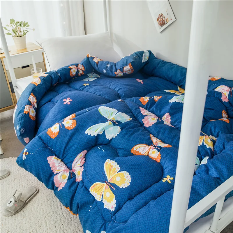 Winter thicken comforter AB side bedding duvet with stuffing patchwork quilt warm bed cover butterfly soft blanket with filling
Winter thicken comforter AB side bedding duvet with stuffing patchwork quilt warm bed cover butterfly soft blanket with filling